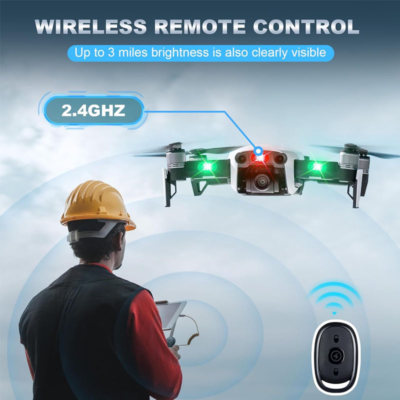Sem fio led drone luz estrobos - Drone Beacon Light avaliação e preço